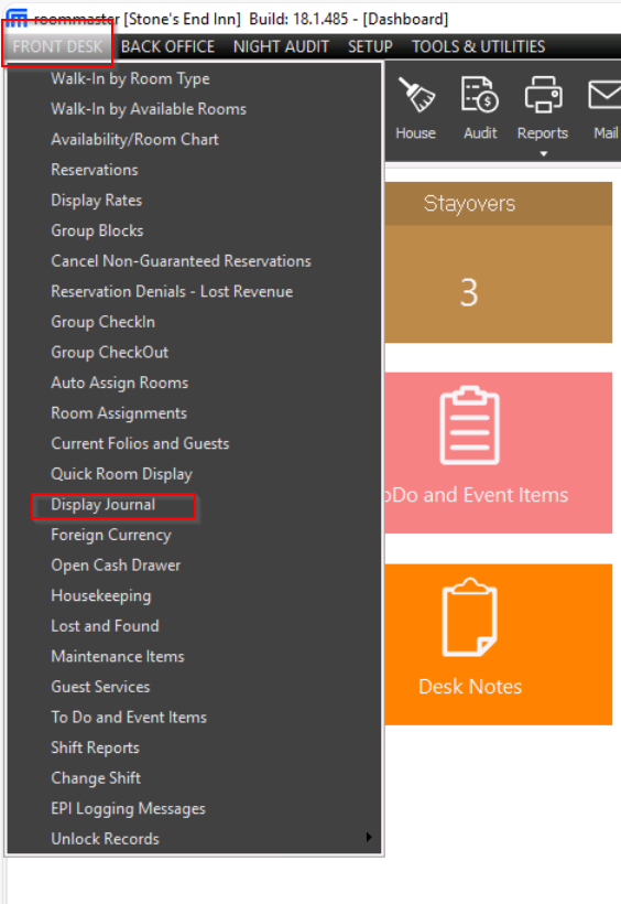 Dayend Close (Night Audit) ZERO BALANCE ERROR – roommaster